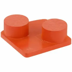 HUSQVARNA ELITE GRIND G1416 D Double Convex Diamond Tool, Extra Soft, 100 Grit, Orange, 2 Segments, Concrete, 3 PK | CN7UJY 49EK40