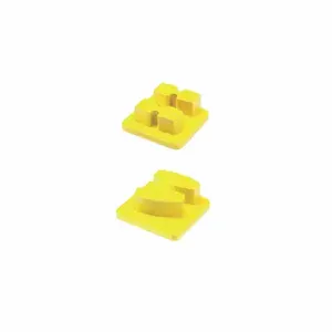 HUSQVARNA ELITE GRIND G1424 D Double Convex Diamond Tool, Soft, 30 Grit, Yellow, 2 Segments, Concrete, Square, 3 PK | CN7URX 49EK44