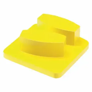 HUSQVARNA ELITE GRIND G1425 D Double Convex Diamond Tool, Soft, 50 Grit, Yellow, 2 Segments, Concrete, Banana, 3 PK | CN7URY 49EK46