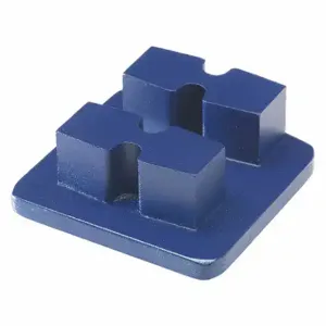 HUSQVARNA ELITE GRIND G1484 D Double Convex Diamond Tool, Extra Hard, 30 Grit, Blue, 1 Segments, Concrete, Square, 3 PK | CN7UJW 49EK73