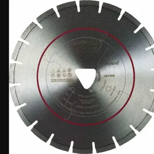 HUSQVARNA FLX14-3000 PL 14 14 Inch Wet/Dry Diamond Saw Blade, Segmented Rim Type, Application Demolition | CD2LRH 53DT78