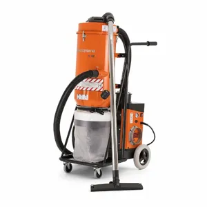 HUSQVARNA S36120V Dust Extractor, 120 VAC, 285 Cfm, 2 1/2 Inch Hose Dia, 3 1/4 Hp, Hepa, 3 Filters | CR4GXZ 54FH70