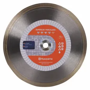 HUSQVARNA Superlok Porcelain+7 Diamond Saw Blade, 7 Inch Blade Dia, 5/8 Inch Arbor Size, Wet/Dry Better | CR4GXL 55TC06