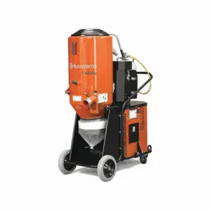 HUSQVARNA T8600P Dust Extractor, 480 VAC, 410 Cfm, 3 Inch Hose Dia, 18 Hp, Hepa, 2 Filters | CR4GYC 54FH63