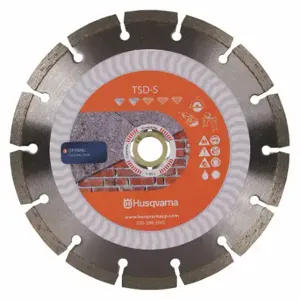 HUSQVARNA TACTI-CUT S 6 Diamond Saw Blade, 6 Inch Blade Dia, 5/8 In-7/8 Inch Arbor Size, Wet/Dry, Good, Segmented | CR4GXD 53DT65