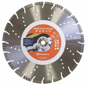 HUSQVARNA Vari-Cut S65 20 Diamond Saw Blade, 20 Inch Blade Dia, 1 Inch Arbor Size, Wet Better | CR4GVV 53DT45