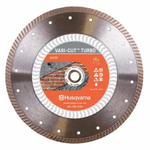 HUSQVARNA Vari-Cut Turbo 4.5 Diamond Saw Blade, 4 1/2 Inch Blade Dia, 5/8 In-7/8 Inch Arbor Size, Wet/Dry, Better | CR4GWK 53DT80