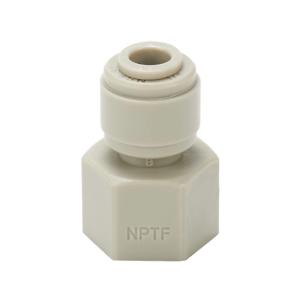 HYDROMODE FS14-14N-P Push-To-Connect Fitting, Female, Straight, 1/4 Inch Tube To 1/4 Inch Female, Pack Of 5 | CV7MLT