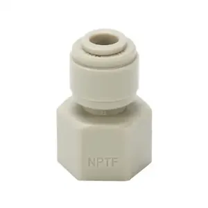 HYDROMODE FS14-14N-P Push-To-Connect Fitting, Female, Straight, 1/4 Inch Tube To 1/4 Inch Female, Pack Of 5 | CV7MLT