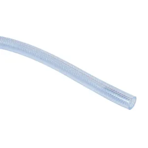 HYDROMODE HBV58-100CBL Water Hose, Polyester-Reinforced Pvc, Clear Blue, 5/8 Inch Inside Dia. | CV7QMA