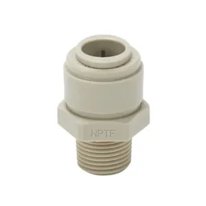 HYDROMODE MS12-38N-P Push-To-Connect Fitting, Male, Straight, 1/2 Inch Tube To 3/8 Inch Male Npt, Pack Of 5 | CV7MLX