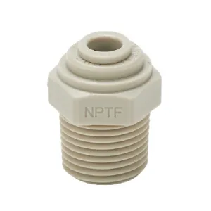 HYDROMODE MS14-38N-P Push-To-Connect Fitting, Male, Straight, 1/4 Inch Tube To 3/8 Inch Male Npt, Pack Of 5 | CV7MMA