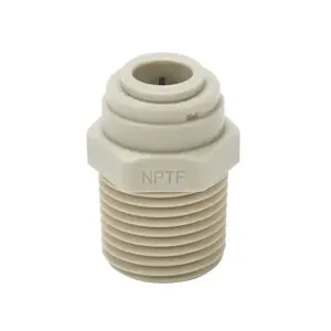 HYDROMODE MS38-12N-P Push-To-Connect Fitting, Male, Straight, 3/8 Inch Tube To 1/2 Inch Male Npt, Pack Of 5 | CV7MMB