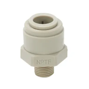 HYDROMODE MS38-18N-P Push-To-Connect Fitting, Male, Straight, 3/8 Inch Tube To 1/8 Inch Male Npt, Pack Of 5 | CV7MMD