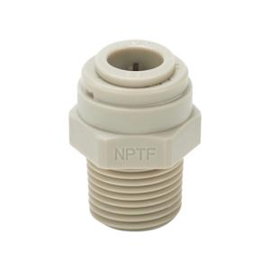 HYDROMODE MS38-38N-P Push-To-Connect Fitting, Male, Straight, 3/8 Inch Tube To 3/8 Inch Male Npt, Pack Of 5 | CV7MME