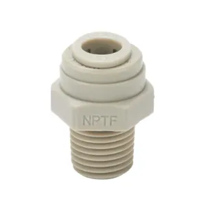 HYDROMODE MS516-14N-P Push-To-Connect Fitting, Male, Straight, 5/16 Inch Tube To 1/4 Inch Male Npt, Pack Of 5 | CV7MMG