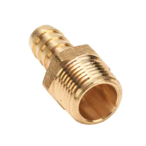 HYDROMODE NLBHB-12-12N Fitting, Hose Barb, Lead-Free Brass Body, Lead-Free Brass Threads, Pack Of 3 | CV7MMM