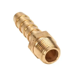 HYDROMODE NLBHB-14-18N Fitting, Hose Barb, Lead-Free Brass Body, Lead-Free Brass Threads, Pack Of 3 | CV7MMR