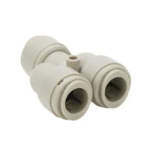 HYDROMODE UY12-P Water Push-To-Connect Fitting, Union Y, Acetal Body, 1/2 Inch Tube Connection, Pack Of 5 | CV7MNA