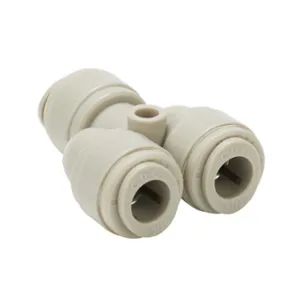 HYDROMODE UY516-P Water Push-To-Connect Fitting, Union Y, Acetal Body, 5/16 Inch Tube Connection, Pack Of 5 | CV7MND