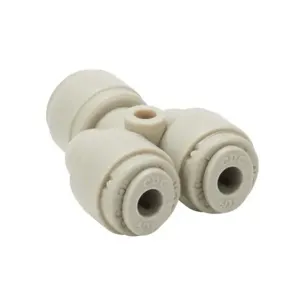 HYDROMODE UY532-P Water Push-To-Connect Fitting, Union Y, Acetal Body, 5/32 Inch Tube Connection, Pack Of 5 | CV7MNE