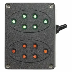 IDEAL 60-5412-U WAREHOUSE INNOVATIONS, INC. Interior Traffic Lights, Plastic, Black | CR4KNV 48WH81