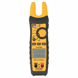 IDEAL 61-415 Clamp Meter, Open-Jaw Jaw, CAT III 1000V/CAT IV 600V, TRMS, 200 A | CR4KHF 784FK3