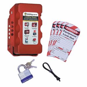 IDEAL 70-1187 WAREHOUSE INNOVATIONS, INC. Equipment Lockout System, Plastic, Red | CR4KMR 48WH78