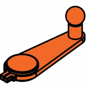 IDEAL 70-6039 IRONGUARD Barrier System Crank Handle, Orange | CR4KGL 49EL07