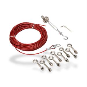 IDEM SAFETY SWITCHES 140004 Pull Cable Kit, 65.6 ft. Cable Length, 4mm Dia., Galvanized Steel | CV7QUP