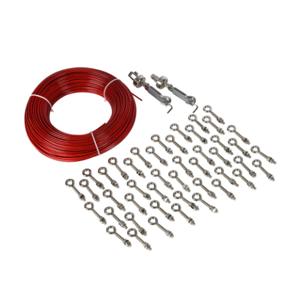 IDEM SAFETY SWITCHES 140009 Pull Cable Kit, 413.3 ft./126M Cable Length, 4mm Dia., Galvanized Steel | CV7QUT