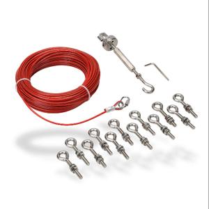 IDEM SAFETY SWITCHES 140014 Pull Cable Kit, 98.4 ft./30M Cable Length, 4mm Dia., Stainless Steel | CV7QUV