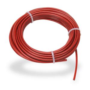 IDEM SAFETY SWITCHES 140034 Pull Cable, 32.8 ft. Cable Length, 4mm Dia., Galvanized Steel, Plastic Jacket, Red | CV7EDN