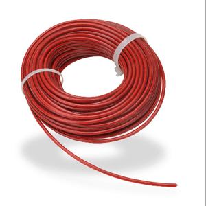 IDEM SAFETY SWITCHES 140037 Pull Cable, 98.4 ft. Cable Length, 4mm Dia., Galvanized Steel, Plastic Jacket, Red | CV7EDP