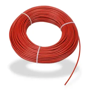 IDEM SAFETY SWITCHES 140039 Pull Cable, 262.4 ft. Cable Length, 4mm Dia., Galvanized Steel, Plastic Jacket, Red | CV7EDQ