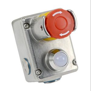 IDEM SAFETY SWITCHES ESL-SSLP-232024-BS Emergency Stop Control Station, 316 Stainless Steel, Single Pushbutton, Mushroom, Red | CV7ZUC
