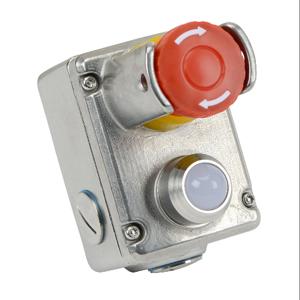 IDEM SAFETY SWITCHES ESL-SSLP-232026-AS Emergency Stop Control Station, 316 Stainless Steel, Single Pushbutton, Mushroom, Red | CV7ZUD