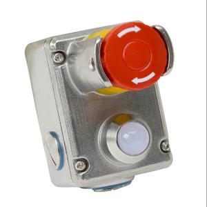 IDEM SAFETY SWITCHES ESL-SSLP-232026-BS Emergency Stop Control Station, 316 Stainless Steel, Single Pushbutton, Mushroom, Red | CV7ZUE