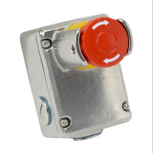 IDEM SAFETY SWITCHES ESL-SSP-232010 Emergency Stop Control Station, 316 Stainless Steel, Single Pushbutton, Mushroom, Red | CV7ZUF
