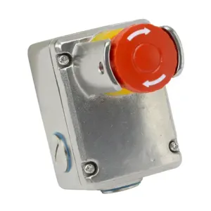 IDEM SAFETY SWITCHES ESL-SSP-232010 Emergency Stop Control Station, 316 Stainless Steel, Single Pushbutton, Mushroom, Red | CV7ZUF