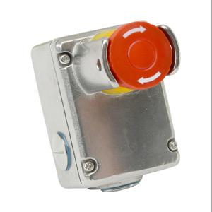 IDEM SAFETY SWITCHES ESL-SSP-232012 Emergency Stop Control Station, 316 Stainless Steel, Single Pushbutton, Mushroom, Red | CV7ZUG