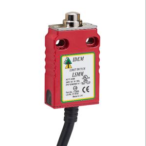 IDEM SAFETY SWITCHES LSMM-172004 Safety Limit Switch, Brass Plunger, 1 N.C. Safety Output, 1 N.O. Monitoring Output | CV8BYE