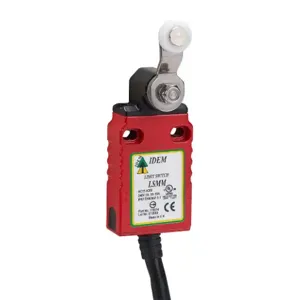 IDEM SAFETY SWITCHES LSMM-172014 Safety Limit Switch, Side Rotary Lever With Polyester Roller, 2 N.C. Safety Output | CV8BYH