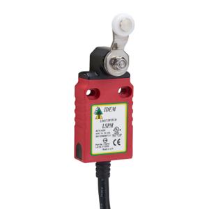 IDEM SAFETY SWITCHES LSPM-170016 Safety Limit Switch, Side Rotary Lever With Polyester Roller, 1 N.C. Safety Output | CV8BYV