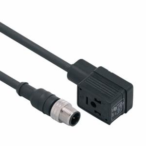 IFM E11423 Patch cable, M12 Male Straight x DIN Form B, 5 Pins, Black, PUR, 1 m Cable Length | CR4LTJ 787D28