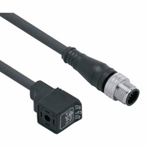 IFM E11440 Patch cable, M12 Male Straight x DIN Form C Industrial, 5 Pins, Black, PUR | CR4LTN 787D45