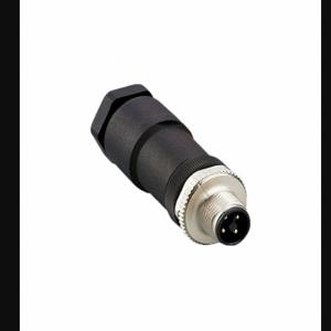 IFM E12500 M12 Circular Connector, T Coded, M12 Male Thread with Straight Connection, 4 Pin Contacts | CR4KYN 787GG4