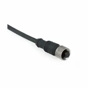 IFM E18026 Cordset, 1/2 Inch -20 Female Straight X Bare Wire, 5 Pins, Black, Tpu, 4 M Cable Length | CR4LBM 20RD57