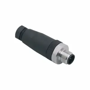 IFM E30019 M12 Circular Connector, A Coded, M12 Male Thread with Straight Connection, 4 Pin Contacts | CR4KYB 787GG6