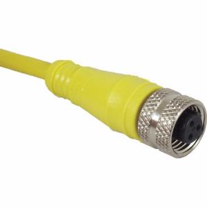 IFM E18212 Kabelsatz, 1/2 Zoll -20 Buchse, gerade x blanker Draht, 3 Pins, gelb, PVC, 2 m Kabel Lg | CR4KZZ 35T482